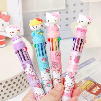 Lápiz pasta 10 colores Hello Kitty