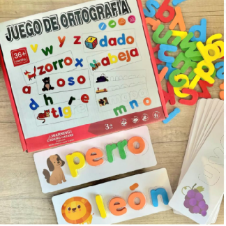 Juego de ortografía con tableros